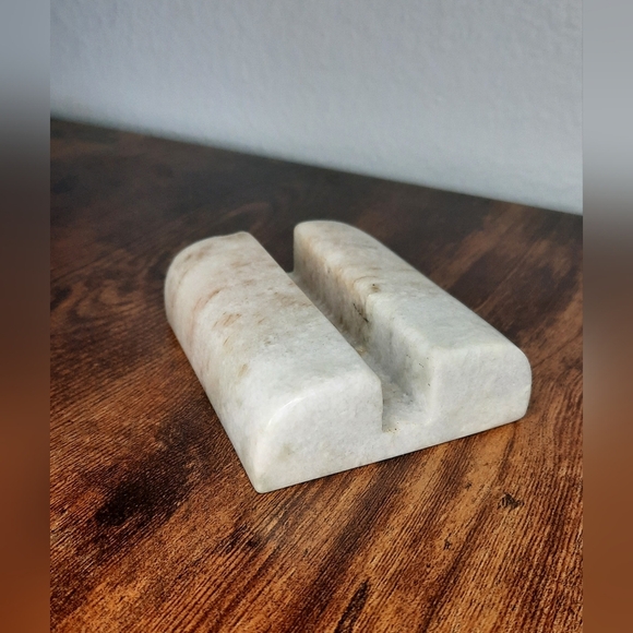 Other - White marble business card holder‎